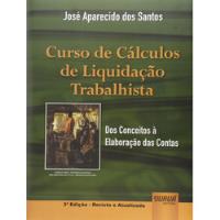 Livro Curso De Calculos De Liquidação Trabalhista - José Aparecido Dos Santos [2012] comprar usado  Brasil 