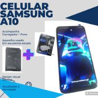Celular Barato Samsung A10, 32 Gb+carregador+fone De Brinde, usado comprar usado  Brasil 