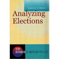Livro Analyzing Elections - Rebecca B. Morton [2006] comprar usado  Brasil 