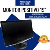 Monitor Barato 19 Polegadas C/ Alto Falante Positivo Wide+nf comprar usado  Brasil 