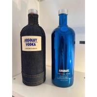 Vodka Absolut Demin Case Jeans Eelectrik Azul 2012 -vazias comprar usado  Brasil 