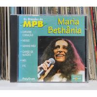 Usado, Cd Maria Bethânia- Os Grandes Da Mpb- 1996- Frete Barato comprar usado  Brasil 