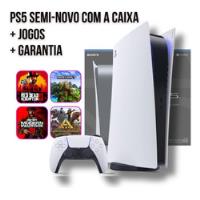 Combo Ps5 - Sony Playstation 5 Digital Edition 825gb (com Garantia) + Conta Psn Com Jogos comprar usado  Brasil 