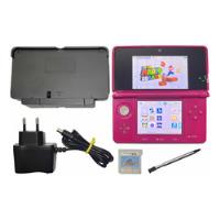 Nintendo 3ds Old Pink Gloss Game Top Rosa N3ds Completo comprar usado  Brasil 