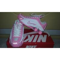 Usado, Tenis Nike Shox R4 Branco E Rosa Nº38 Original!!! comprar usado  Brasil 
