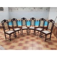 6 Cadeiras De Madeira Em Palhinha - Empalhamento Novo, usado comprar usado  Brasil 