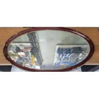 Espelho Antigo Madeira Moldura Oval 82x49 Cm comprar usado  Brasil 