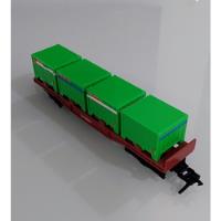 Vagão Porta Container Ferrorama Estrela / Tomy Japonês , usado comprar usado  Brasil 