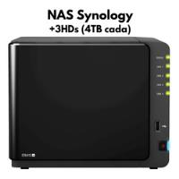 Storage Servidor Nas Synology Diskstation Ds412 Com 4 Baias 3hds 4tb comprar usado  Brasil 