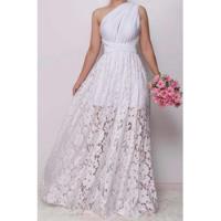 Vestido Multiformas Branco Noiva Pré Wedding comprar usado  Brasil 