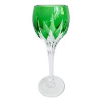 Taça Cálice Cristal Verde Licor Vinho Do Porto 16 Cm  comprar usado  Brasil 