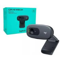 Webcam Hd Com Microfone Embutido C270 Logitech Cor Preto, usado comprar usado  Brasil 