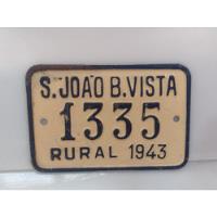 Placa Antiga Carroça Bicicleta Rural = Amarela 1335 1943  comprar usado  Brasil 
