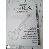 Livro Silent Violin Sv130/sv130s - Yamaha [0000] comprar usado  Brasil 