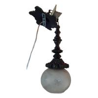 Luminaria Pendulo Antigo Resina Cupula Vidro Enfeit Arandela comprar usado  Brasil 