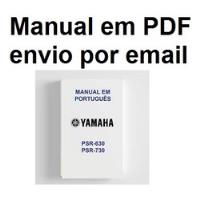 Manual Teclado Yamaha Psr-730 Psr-630 Em Pdf Envio Por Email comprar usado  Brasil 