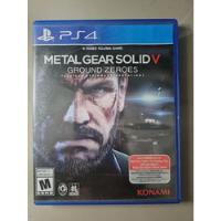 Metal Gear Solid 5 Ground Zeroes Ps4 Mídia Física Nf   comprar usado  Brasil 