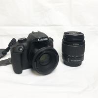 Câmera Canon T100 C/ Lentes 18-55mm + 50mm + Bateria Extra comprar usado  Brasil 