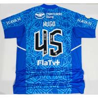 Camisa Jogo Flamengo 2022 Goleiro Hugo 45 Azul 3 Milhões Brb comprar usado  Brasil 