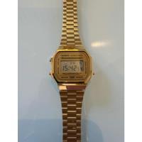 Relógio Casio Unissex A168wg Dourado Retrô Vintage Original comprar usado  Brasil 