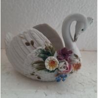 B. Antigo - Cisne Floreiro Em Porcelana Italiana Antigo , usado comprar usado  Brasil 