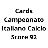 Cards Calcio Score 92 ( Campeonato Italiano )  Unitario =10 , usado comprar usado  Brasil 