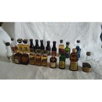  Kit Garrafas Miniaturas De Whisky E Outras Cheias E Vazias, usado comprar usado  Brasil 