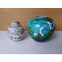Antigos Vaso E Potiche De Porcelana Japonesa Assinados  comprar usado  Brasil 