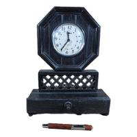 Relógio Despertador Gabinete Madeira Feito Mão Antiguidade comprar usado  Brasil 