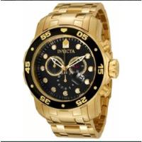 Relógio Masculino Invicta Pro Diver 0072 Preto Gold 48mm - D comprar usado  Brasil 