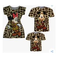 Vestido Mãe  Blusa Pai E Filho Mickey Safari  comprar usado  Brasil 