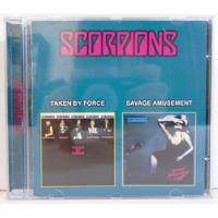Scorpions - Taken By Force / Savage Amusement Cd 2 Em 1 comprar usado  Brasil 