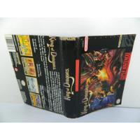 Caixa Cortada Do Jogo King Of Dragons Snes Super Nintendo, usado comprar usado  Brasil 