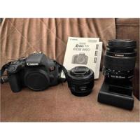 Kit Câmera Canon Eos Rebel T7i + Lente 18-55 +  50mm + Case comprar usado  Brasil 