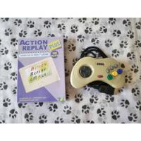 Controle Original Branco + Action Replay Sega Saturn ( Leia) comprar usado  Brasil 