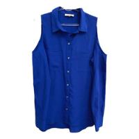 Camisa Ombro Vazado Azul Royal Da Calvin Klein - Tam M comprar usado  Brasil 