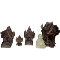 Usado, Templo Casa Espiritual Madeira Tailandês Budista Pedra Grand comprar usado  Brasil 
