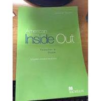 Livro Ensino De Idiomas American Inside Out Teachers Book Upper Intermediate De Helena Gomm Pela Macmillan (2003) comprar usado  Brasil 