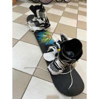 Prancha Snowboard Salomon Com Botas E Binding Burton comprar usado  Brasil 