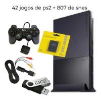 Playstation 2 Pendrive 64gb Opl (sem Leitor Dvd) 1 Controle + Memory Card comprar usado  Brasil 