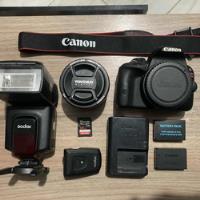 Canon Sl1 + Lente E Flash comprar usado  Brasil 