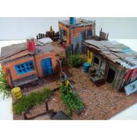 Diorama Barracos Favela Maquete Ferromodelismo 1:87 Anjoly, usado comprar usado  Brasil 