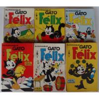 Almanaque Gato Félix Nºs 1 A 6 Editora Trieste Abr-set 1972 comprar usado  Brasil 