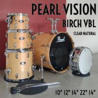 Bateria Pearl Vision Birch Vbl 22 14 12 10 E Caixa Sensitone comprar usado  Brasil 