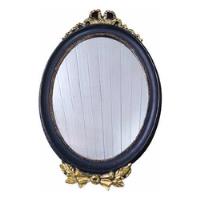 Espelho Oval De Parede Em Madeira, usado comprar usado  Brasil 