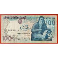Usado, Nota 100 Escudos #capicua Real# N°99999 Portugal Rara/rara comprar usado  Brasil 