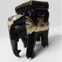 Elefante Indiano Feito Mão Delicado Madeira Laqueada Bicado comprar usado  Brasil 