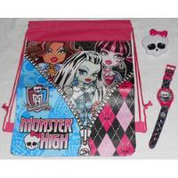 Monster High 3 Itens Bolsa Mochila Rádio E Relógio De Pulso comprar usado  Brasil 