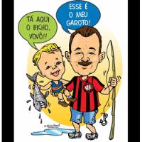 Caricatura Temáticas Divertidas - Situações Diversas, Novo! comprar usado  Brasil 