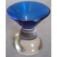 Copo Antigo De Licor Em Vidro Azul Estilo Art Decó Afunilado comprar usado  Brasil 